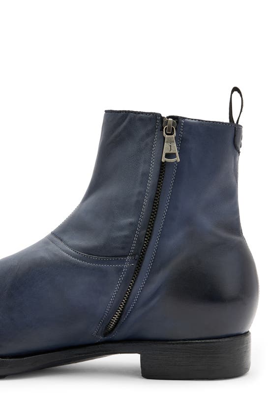 Shop John Varvatos Regent Ankle Boot In Blue Stone