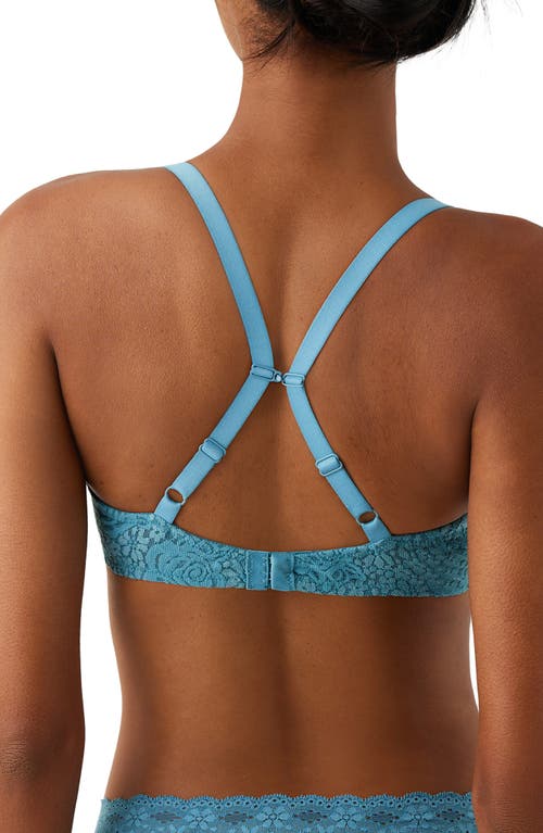 Shop Wacoal Halo Lace Convertible Underwire Bra In Adriatic Blue