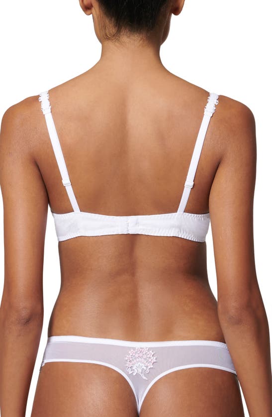 Simone Perele Wish Underwire Demi Bra In Cristal White
