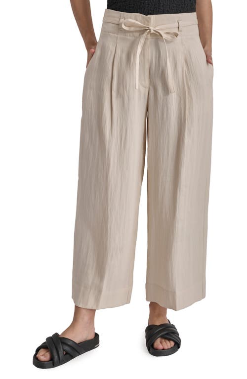 DKNY Tie Waist Wide Leg Pants at Nordstrom,