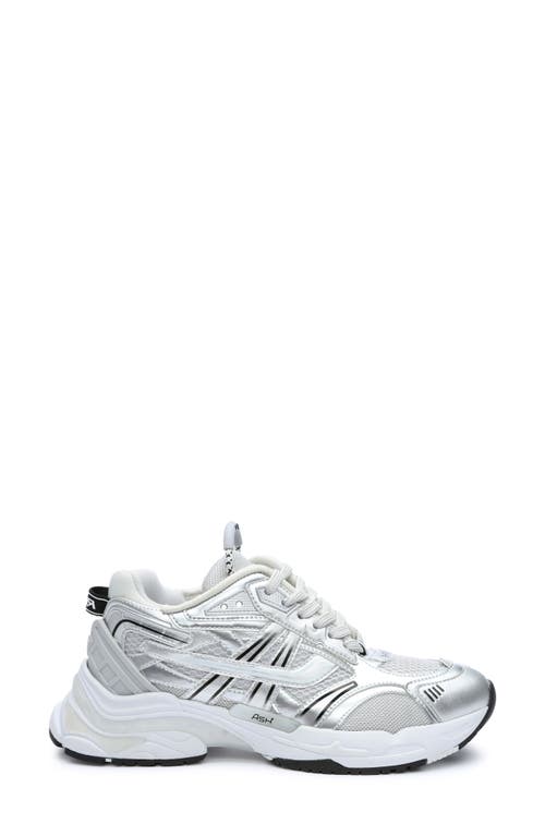 Shop Ash Race Sneaker In Silver/pearl