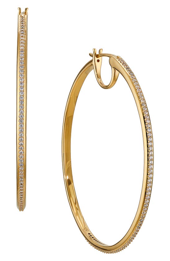 Ajoa Wythe Pavé Hoop Earrings In Gold