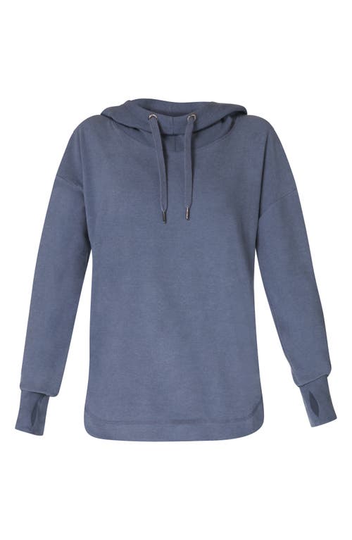 Shop Sweaty Betty Escape Fleece Hoodie In Endless Blue