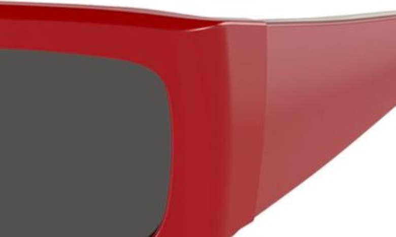 Shop Oliver Peoples X Khaite 1979c 56mm Rectangular Sunglasses In Red