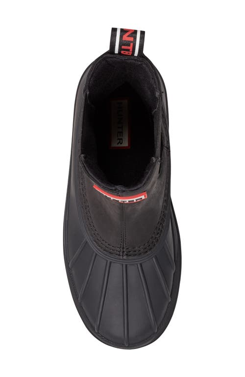 Hunter Suffolk Waterproof Insulated Boot In Black/black/black