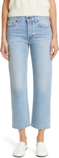 The Row Lesley Straight Crop Jeans Nordstrom