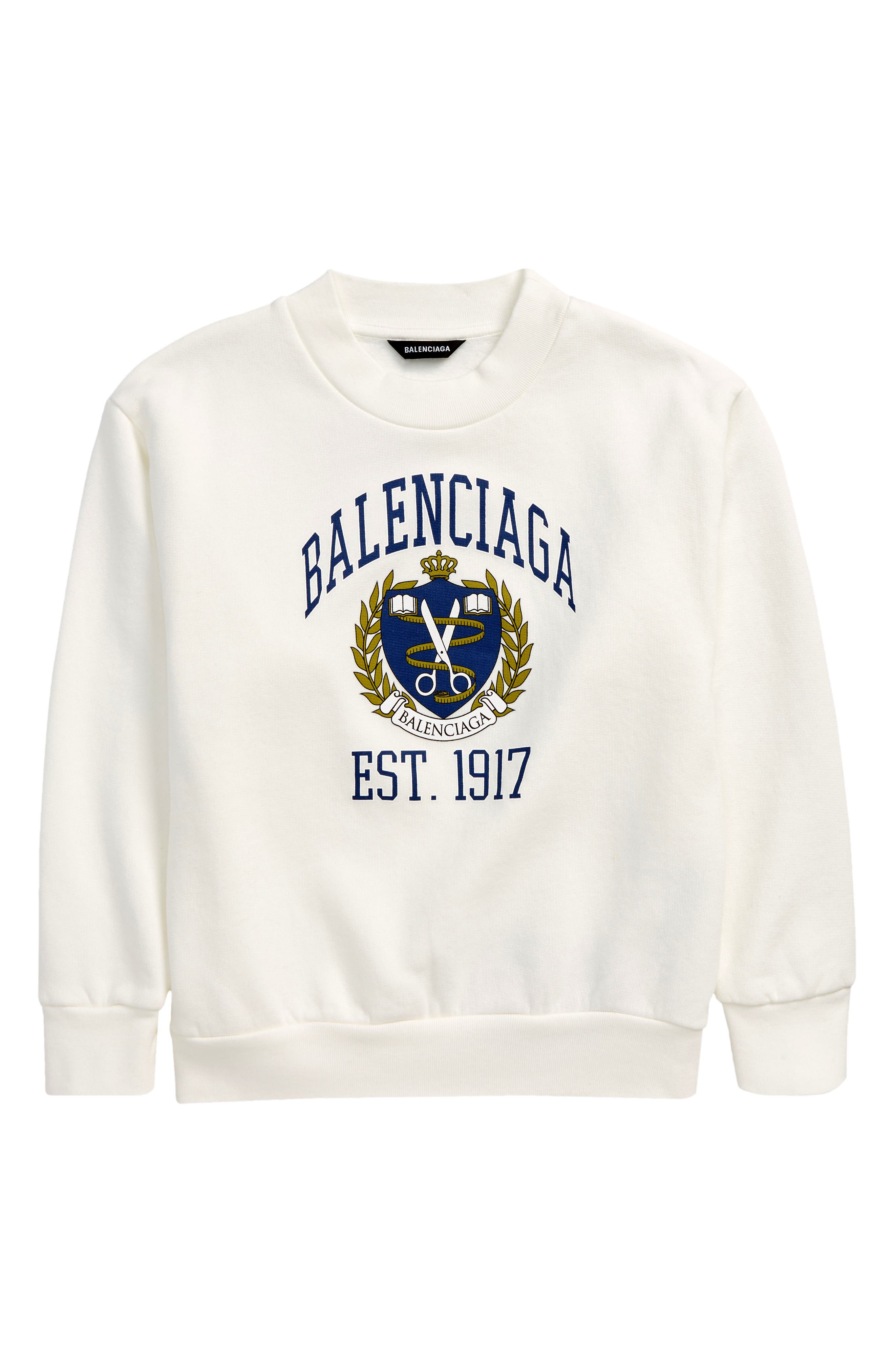 white balenciaga sweatshirt