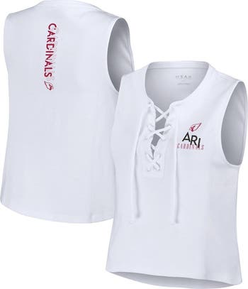 WEAR by Erin Andrews Women s WEAR by Erin Andrews White Arizona Cardinals Lace Up Tank Top Nordstrom