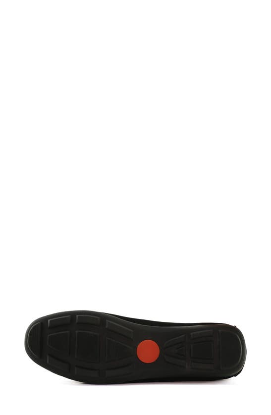 Driver Club Usa Nashville Embroidered Loafer In Black Nubuck