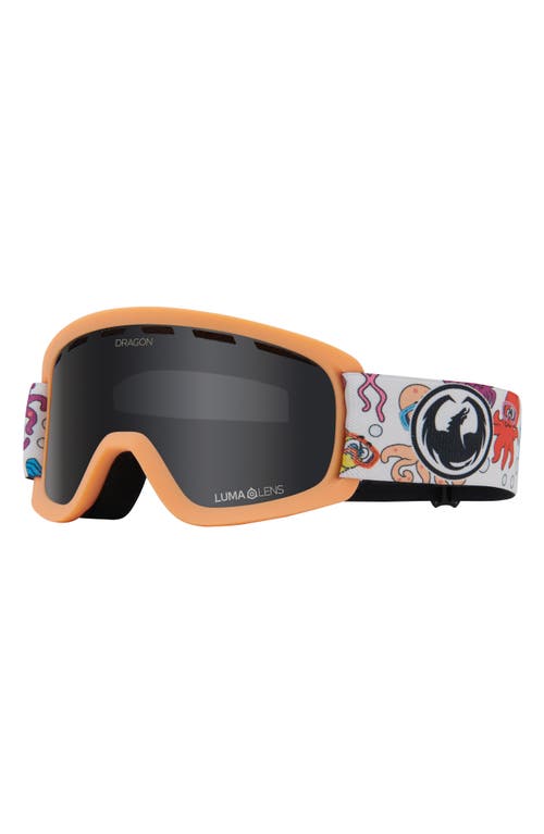 Kids' Lil D Base 44mm Snow Goggles in Seafriends Ll Dark Smoke