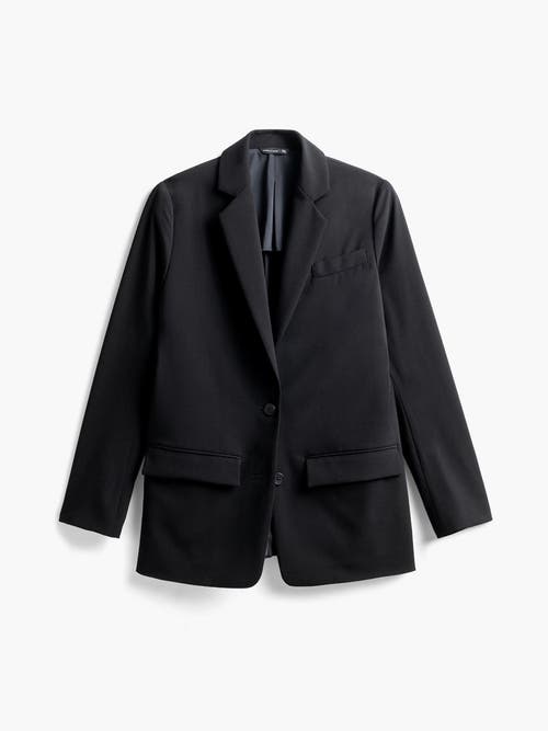 Shop Ministry Of Supply Velocity Oversized Blazer In Black