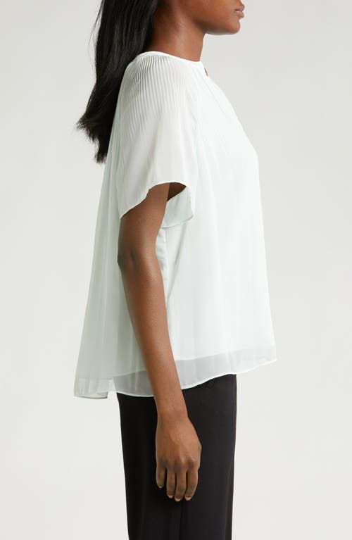 Halogen Release Pleat Blouse In Fresh Mint