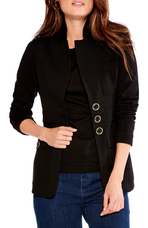 NIC+ZOE Editor Knit Blazer in Black Onyx