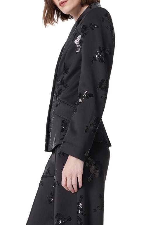 Do By Dee Ocleppo Sequin Scuba Blazer In Black