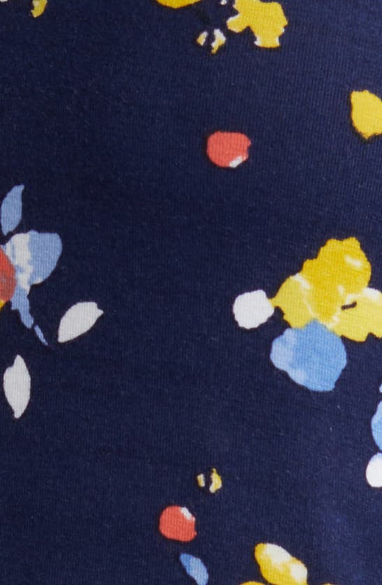 Loveappella Floral Midi Dress In Navy