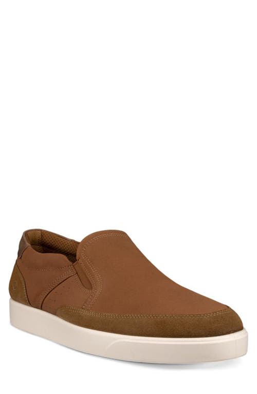 Shop Ecco Street Lite Slip-on Sneaker In Camel/camel/cocoa Brown