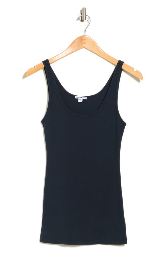 James Perse Ribbed Knit Tank In Deep