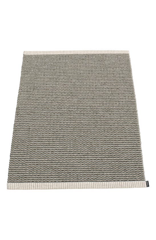 Pappelina Mono Rug In Charcoal