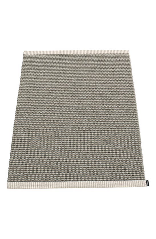 Shop Pappelina Mono Rug In Charcoal