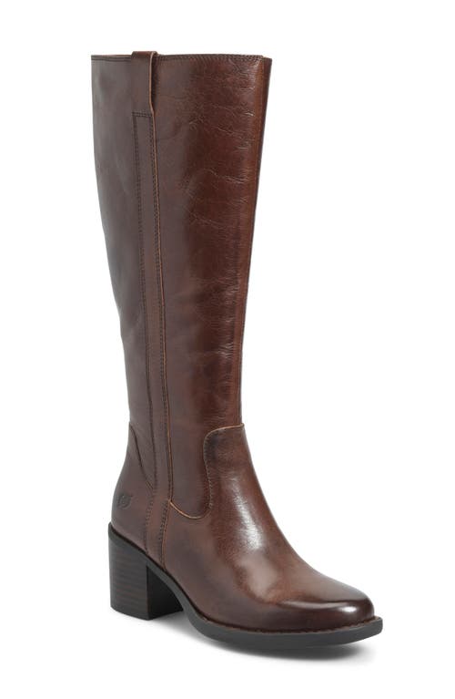 Børn Harding Knee High Boot in Brown Leather 