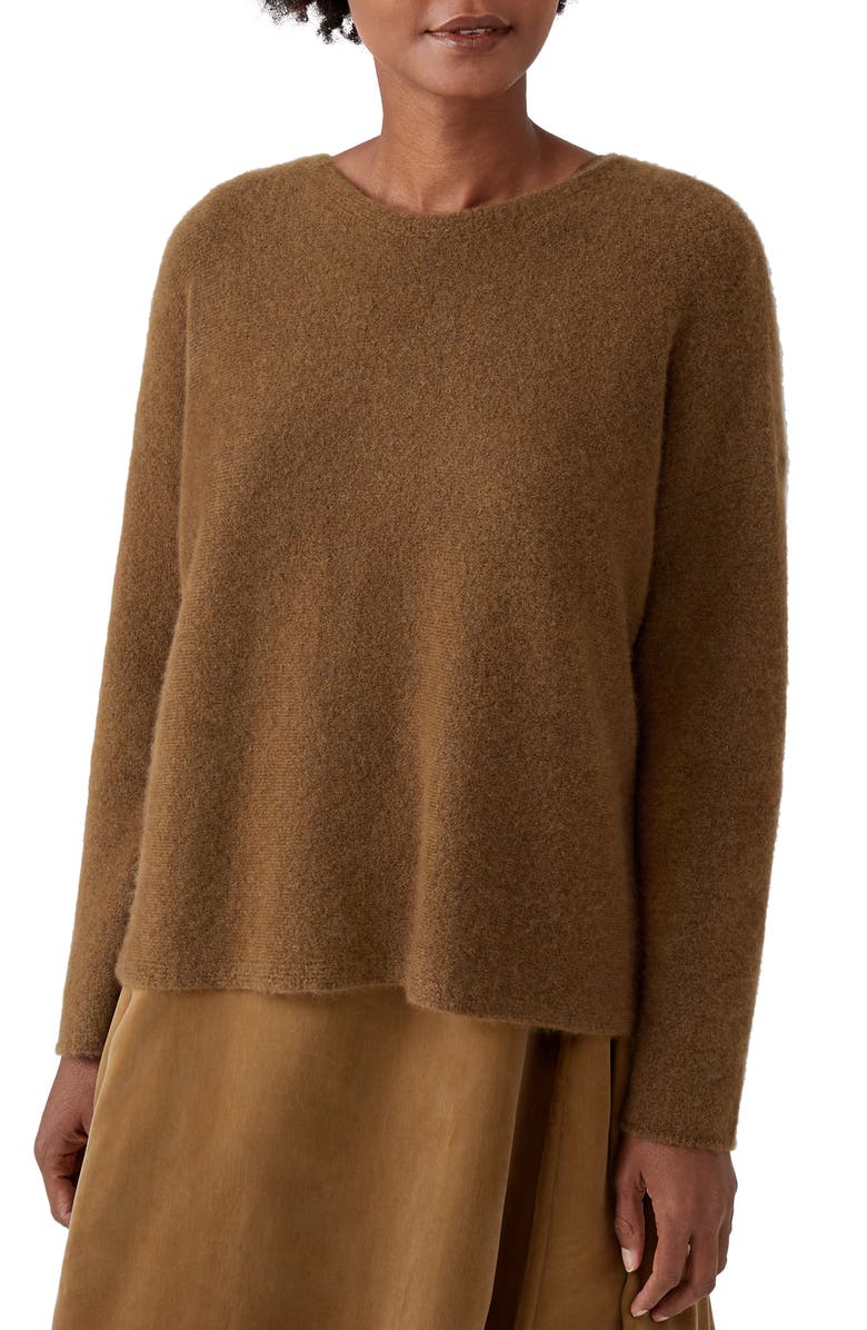 Eileen Fisher Crewneck Sweater, Main, color, 