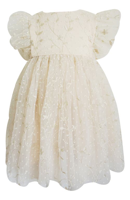 Popatu Floral Embroidered Dress Ivory at Nordstrom,