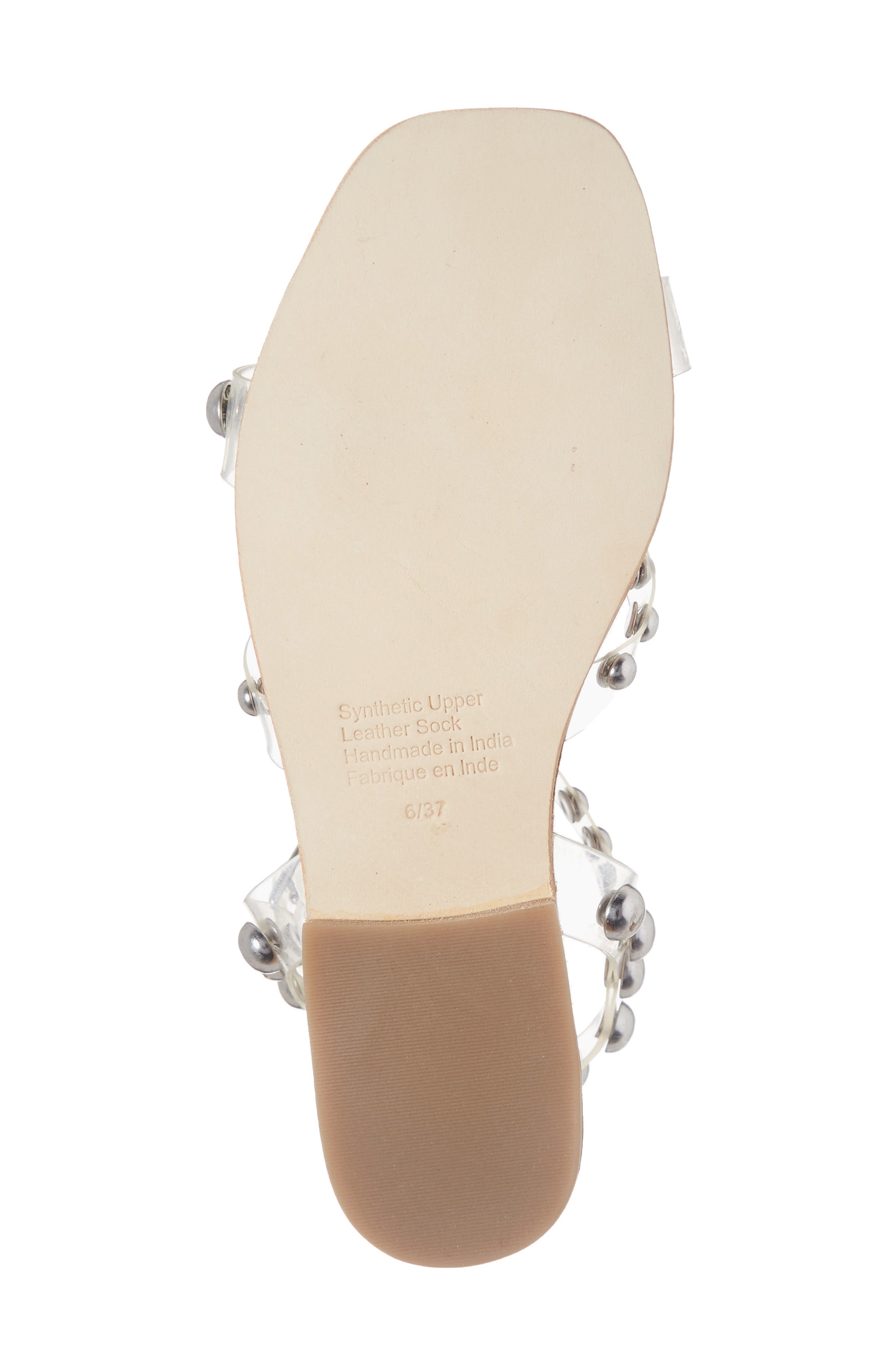 amaryl studded clear sandal
