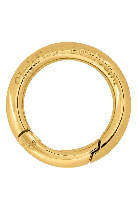 Christian Louboutin So Glow Chain For Rouge Louboutin Lipstick In Key Ring Buckle