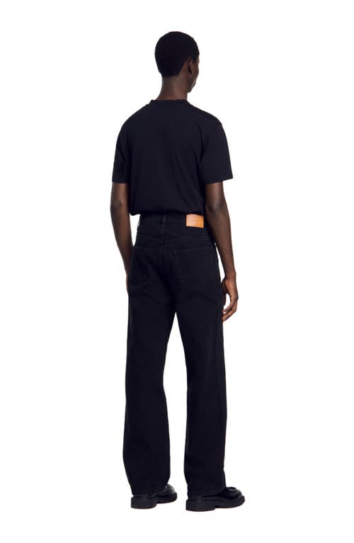 Shop Sandro Baggy Jeans In Black