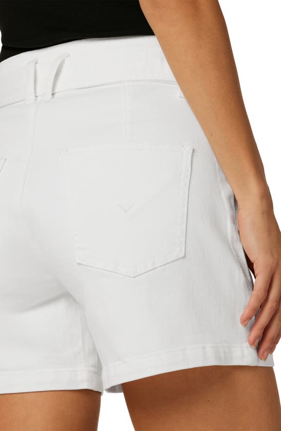 Hudson High Waist Patch Pocket Utility Denim Shorts In White ModeSens