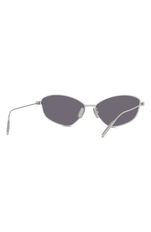 Shop Givenchy Gv Speed Cat Eye Sunglasses In Shiny Palladium/smoke