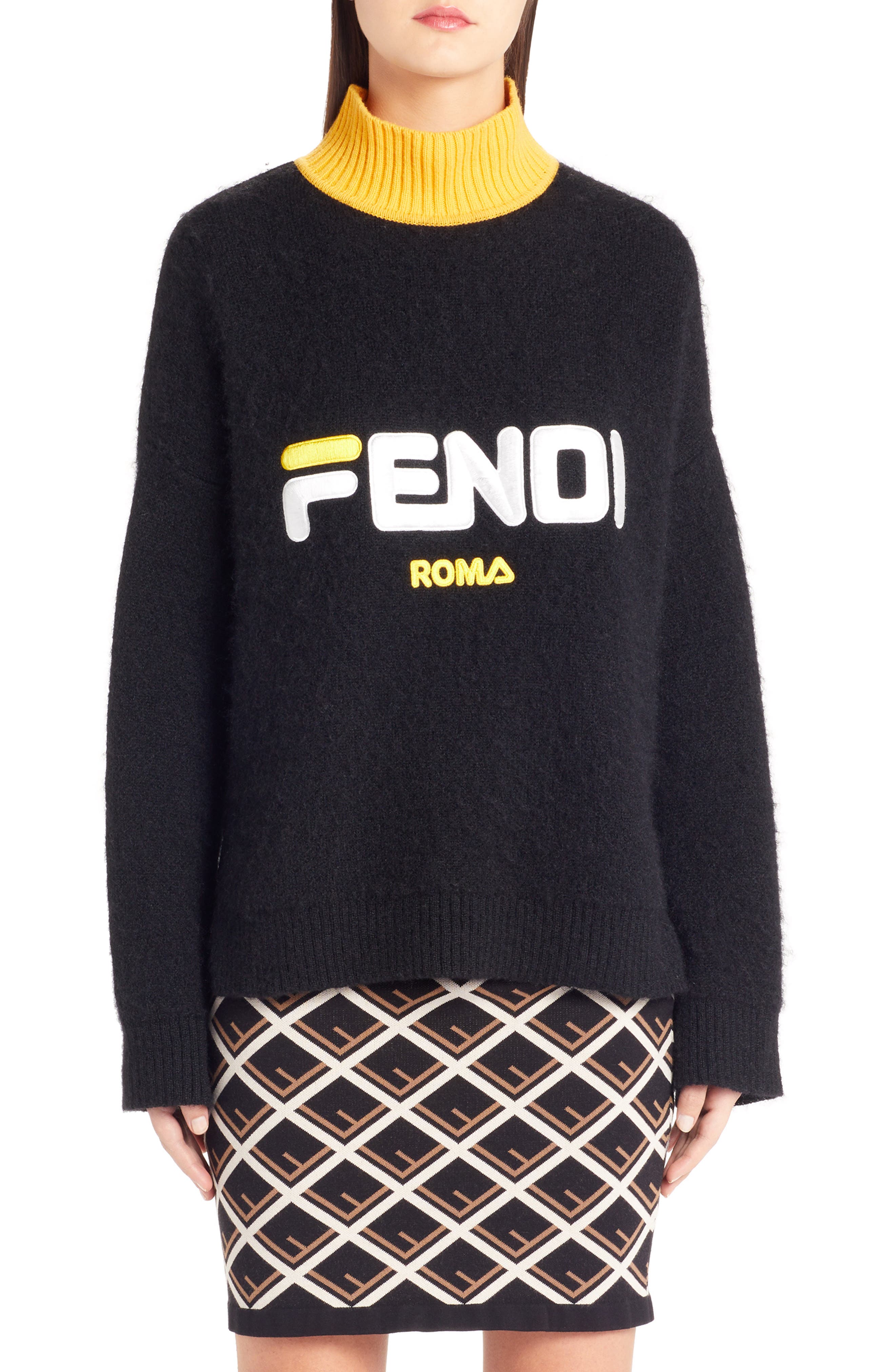 yellow fendi sweater