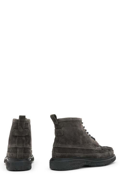 Shop Allsaints Gibbs Moc Toe Boot In Charcoal Grey