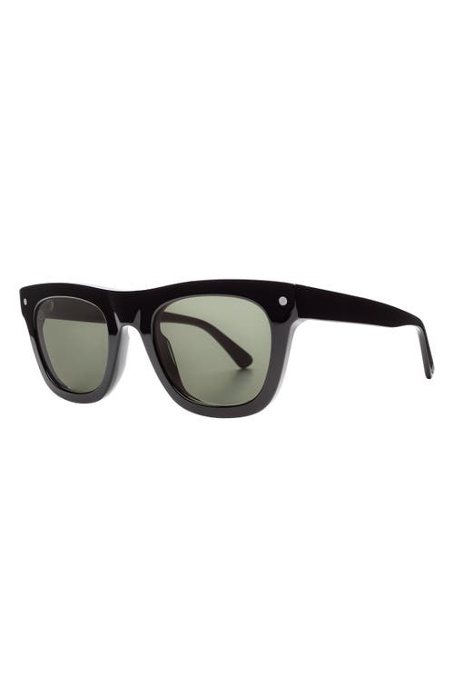 Shop Electric Cocktail 39mm Polarized Square Sunglasses In Gloss Black/grey Polar