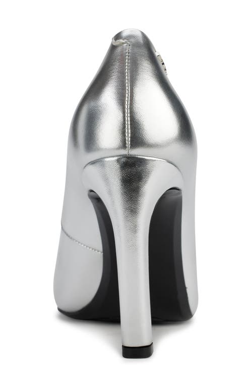 Dkny Chrystie Pointed Toe Pump In Silver