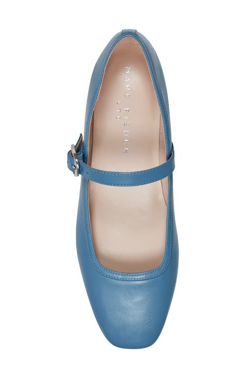 Shop Marc Fisher Ltd Garissa Mary Jane Flat In Medium Blue