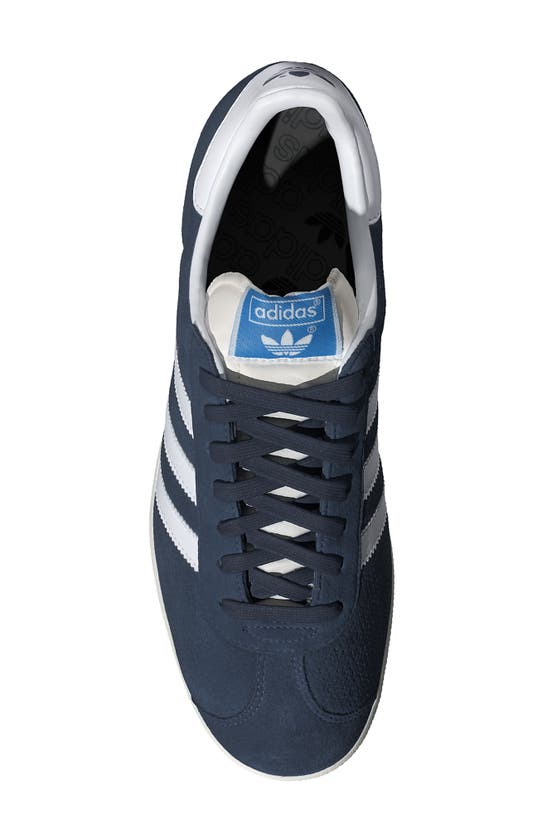 Shop Adidas Originals Gazelle Sneaker In Preloved Ink/ White/ White