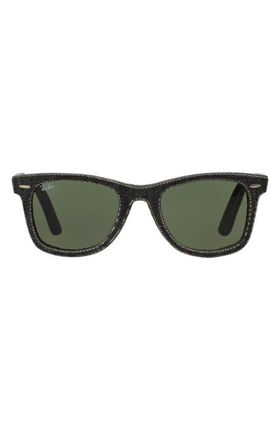 Ray Ban 52mm Square Sunglasses In Black / Grey