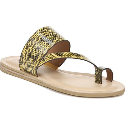 Sarto By Franco Sarto Leila Toe Loop Sandal- Yellow