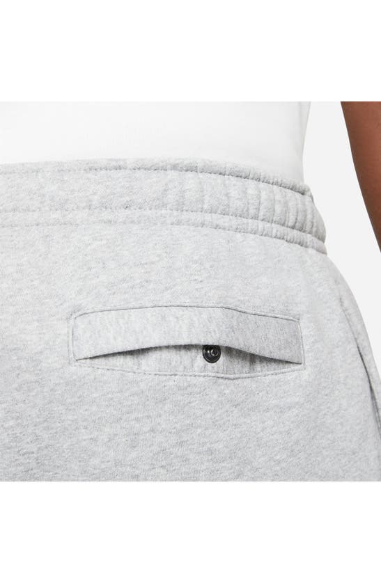 Shop Nike Sportswear Club Fleece Sweatpants In Dark Grey Heather/ White