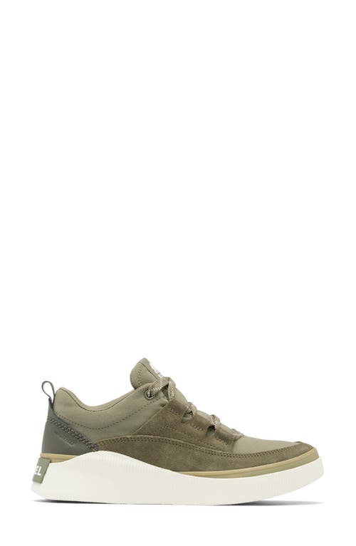 Sorel Out N About Iv Waterproof Sneaker In Stone Green/chalk