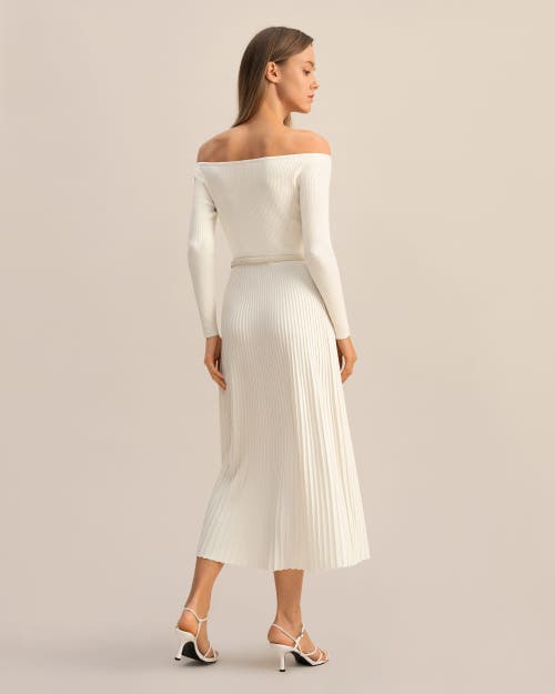 Lilysilk The Vivi Knit Dress In Natural White