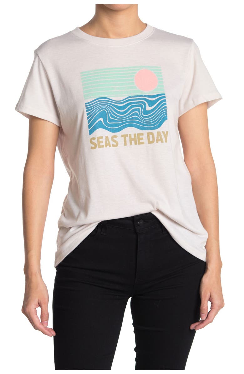 SUB URBAN RIOT Seas the Day Graphic T-Shirt, Main, color, WHITE