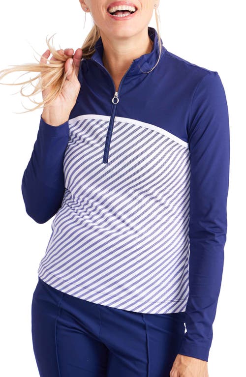 KINONA Cart Path Quarter Zip Top Market Stripe at Nordstrom,