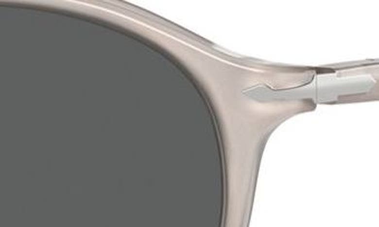 Shop Persol Phantos 56mm Round Sunglasses In Opal Grey