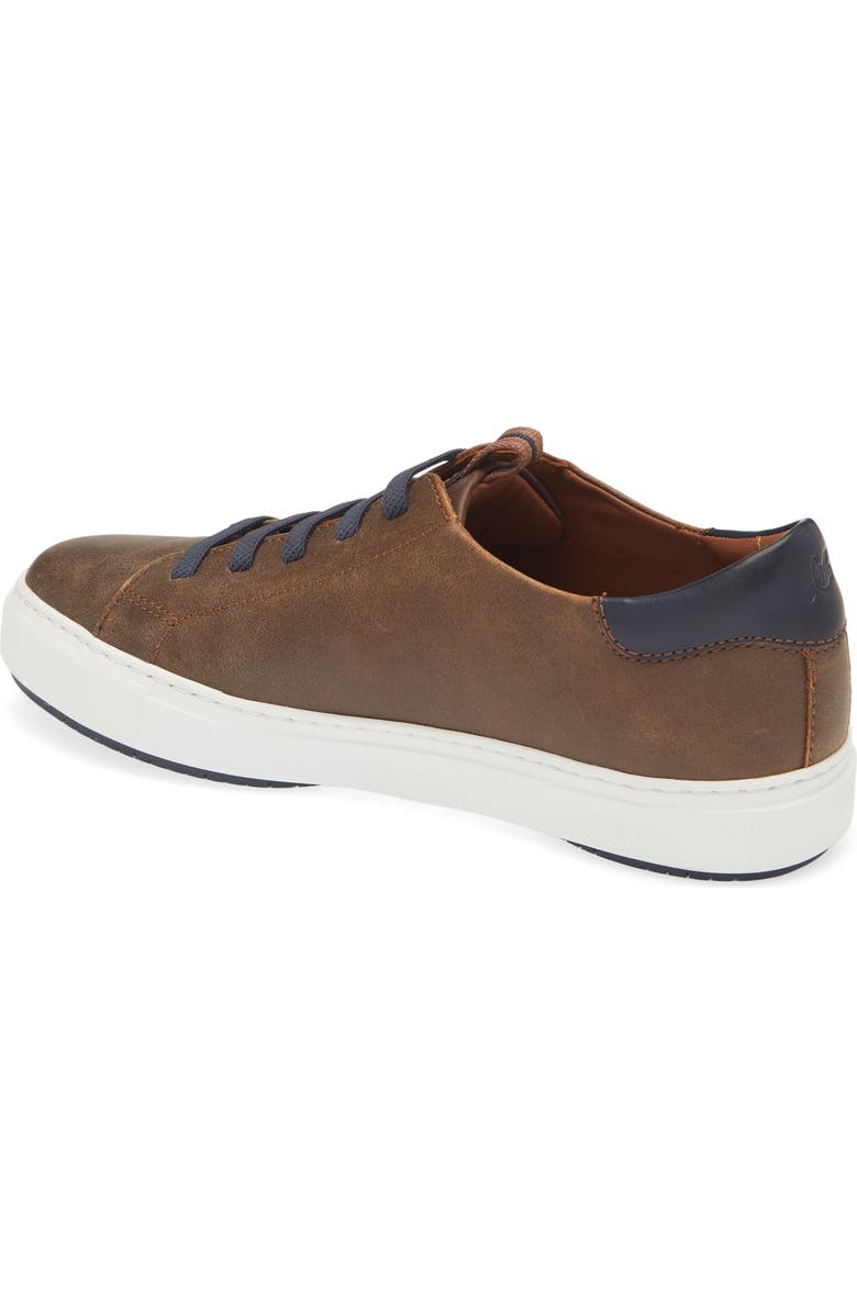 Johnston & Murphy Anson Lace to Toe Sneaker, Alternate, color, Brown Full Grain