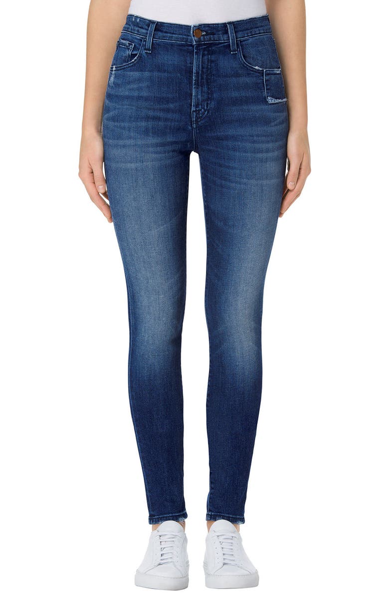 J Brand Carolina Super High Rise Skinny Jeans (Point Blank) | Nordstrom