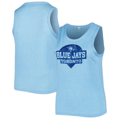 Toronto Blue Jays Women's Plus Size Colorblock Pullover Hoodie - Royal