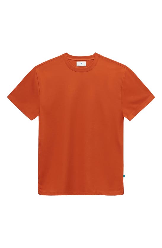 Jason Scott Pima Cotton Tech Tee In Burnt Orange