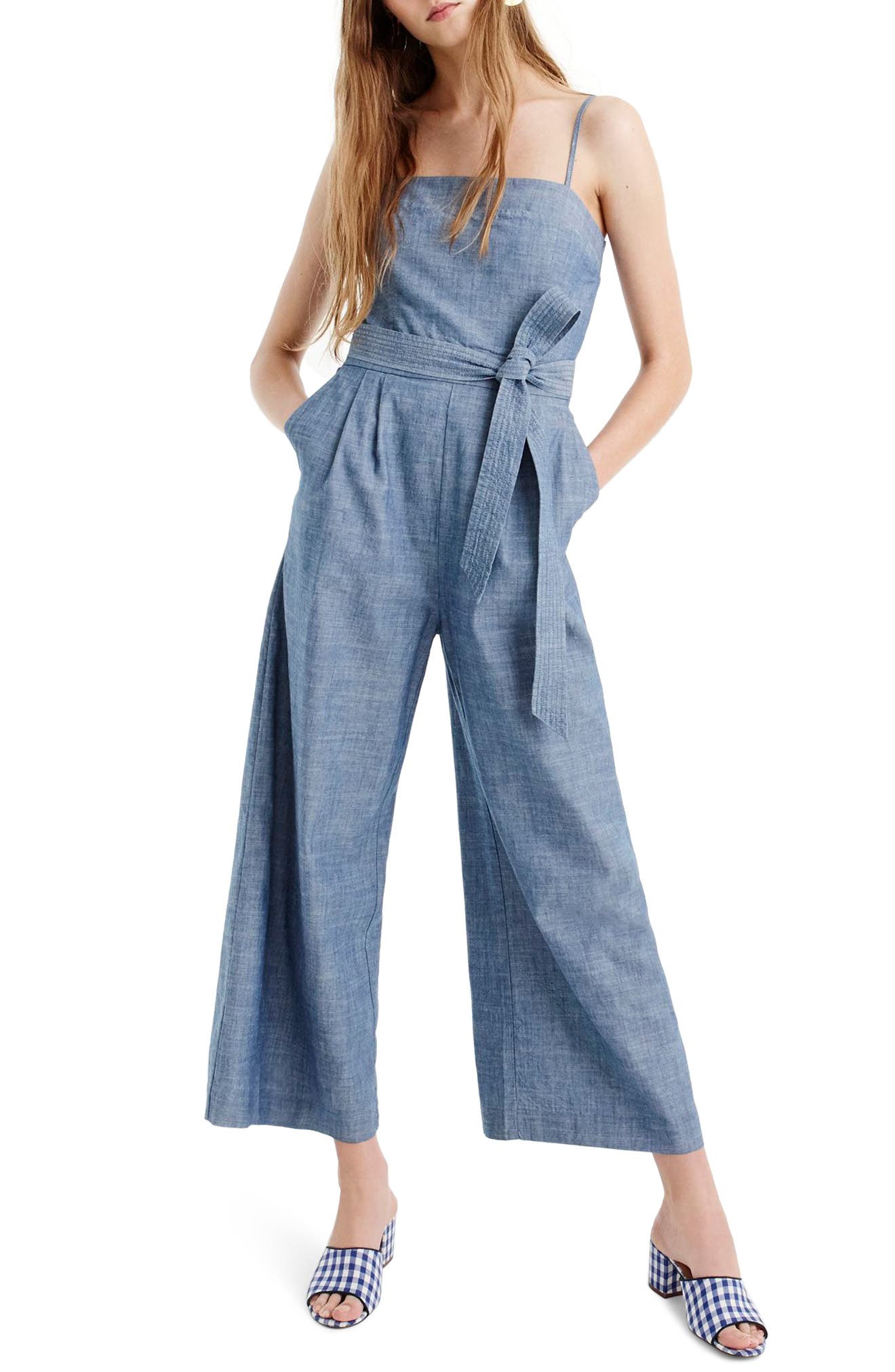 j crew chambray jumpsuit